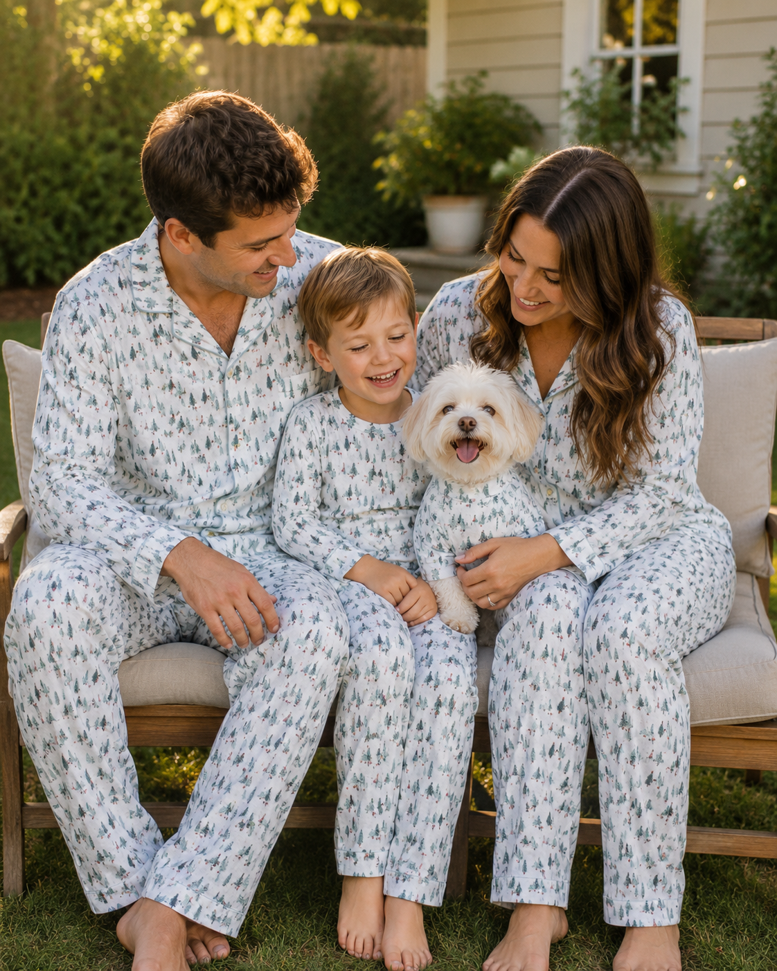 Holiday Grove-Family Matching Christmas Cardigan Pajamas