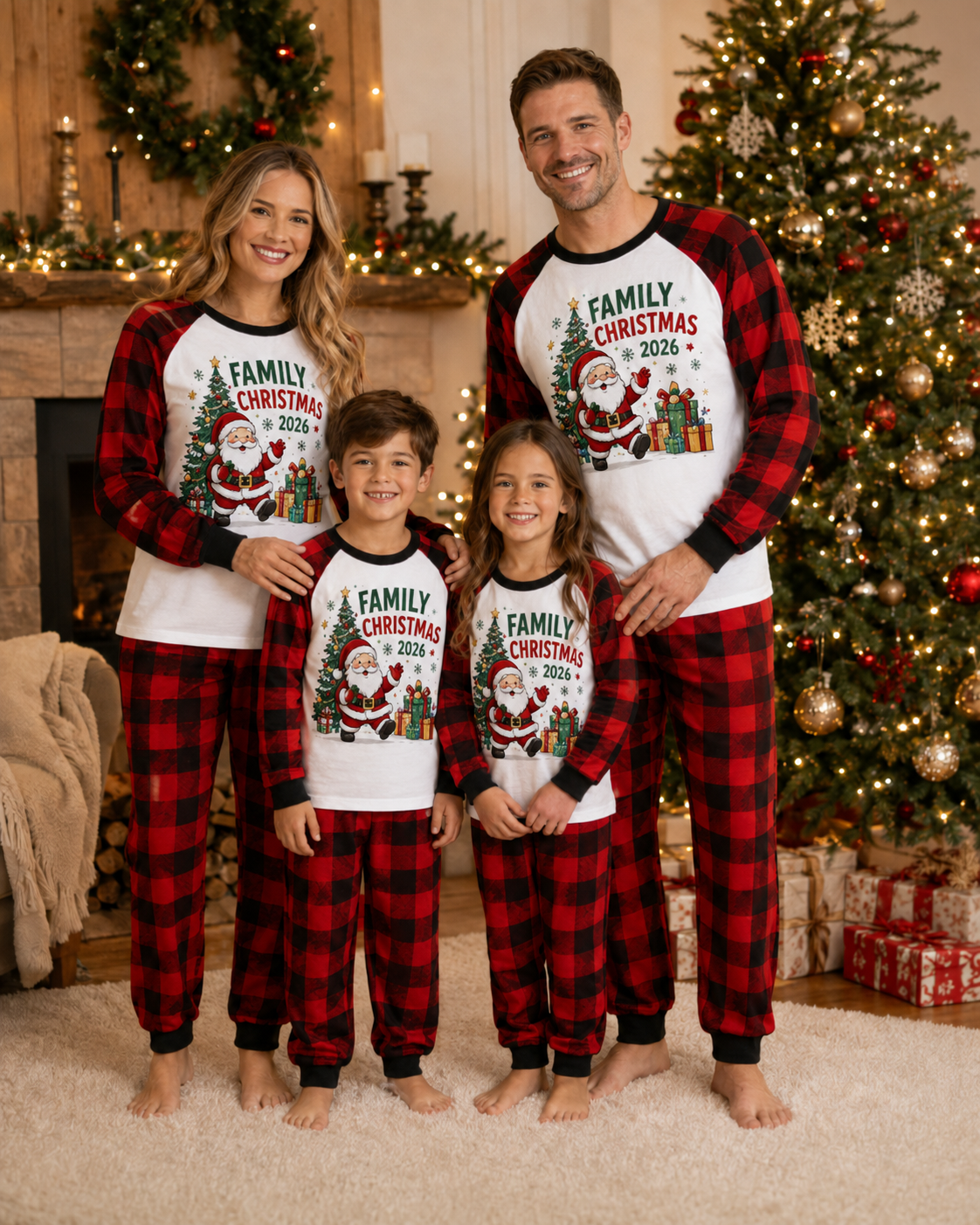 Santa’s Christmas Tree 2026 Family Pajamas