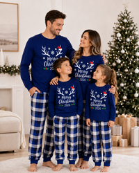 Merry Antlers 2026 Family Christmas Pajamas