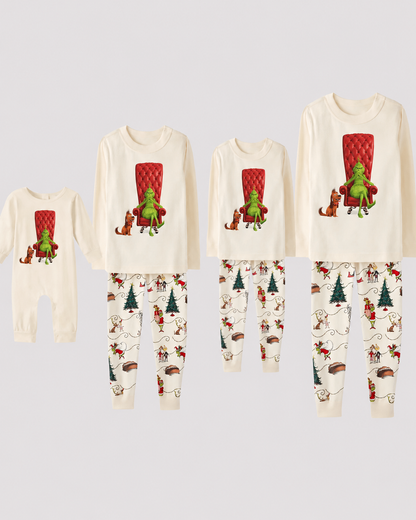 Grinchmas Cheer-Grinch Family Christmas Pajamas