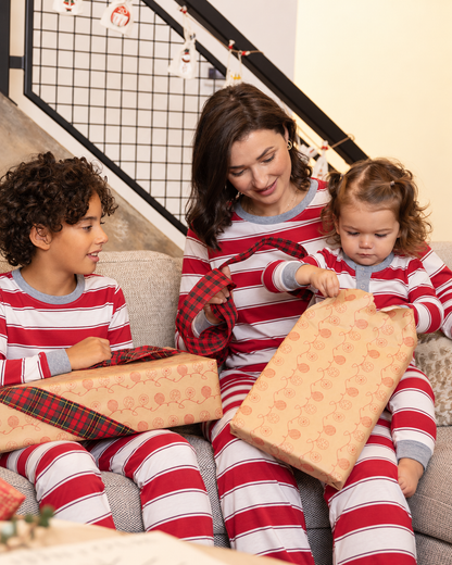 Sweet Holiday Stripes-Family Matching Christmas Pajamas