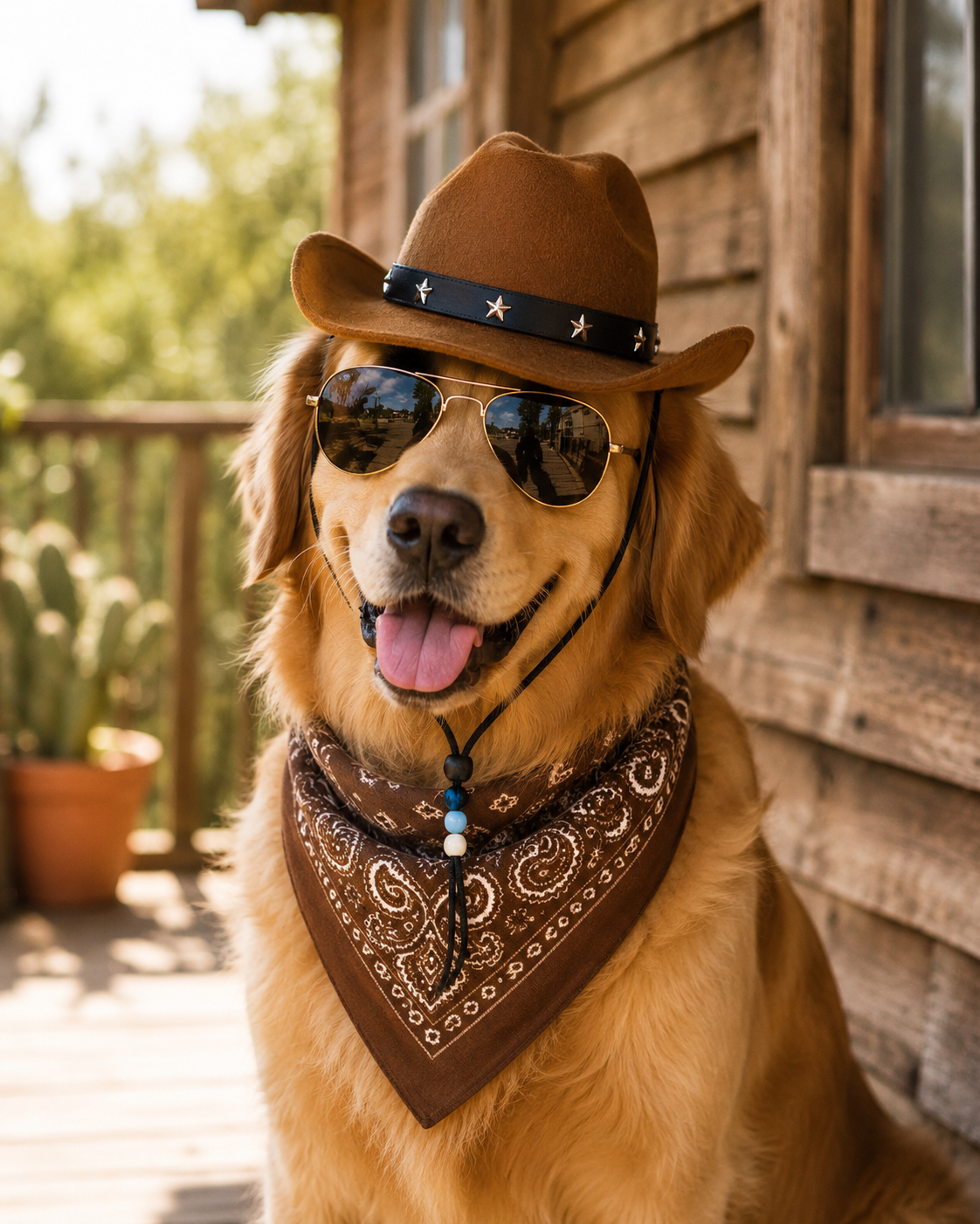 Adjustable Cowboy Hat for Dogs & Cats