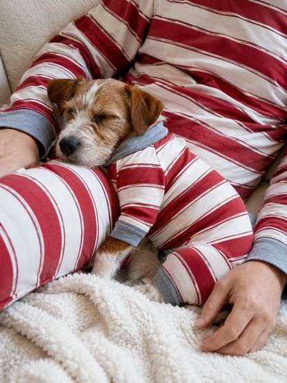 Pleasure Stripe-Family Matching Christmas Pajamas