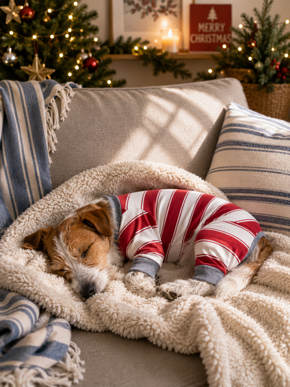 Pleasure Stripe-Family Matching Christmas Pajamas