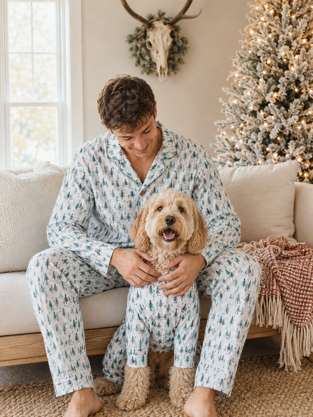 Holiday Grove-Family Matching Christmas Cardigan Pajamas