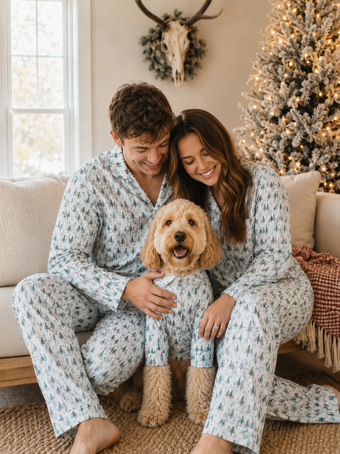 Holiday Grove-Family Matching Christmas Cardigan Pajamas