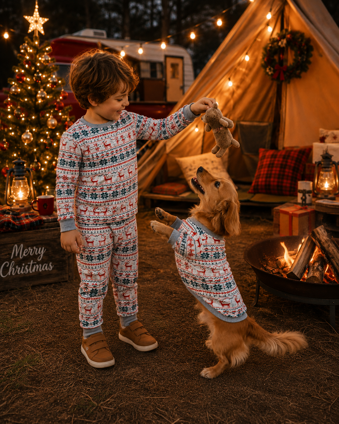 Snug Snowflakes-Family Matching Christmas Pajamas