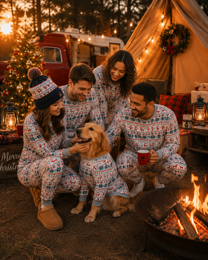 Snug Snowflakes-Family Matching Christmas Pajamas