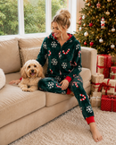 Candy Cane Onesie-Family Matching Christmas Pajamas
