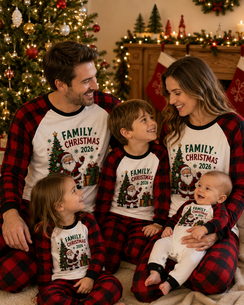 Santa’s Christmas Tree 2026 Family Pajamas