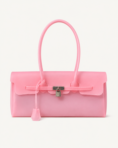 Horizontal Pink Color Jelly firkin bag