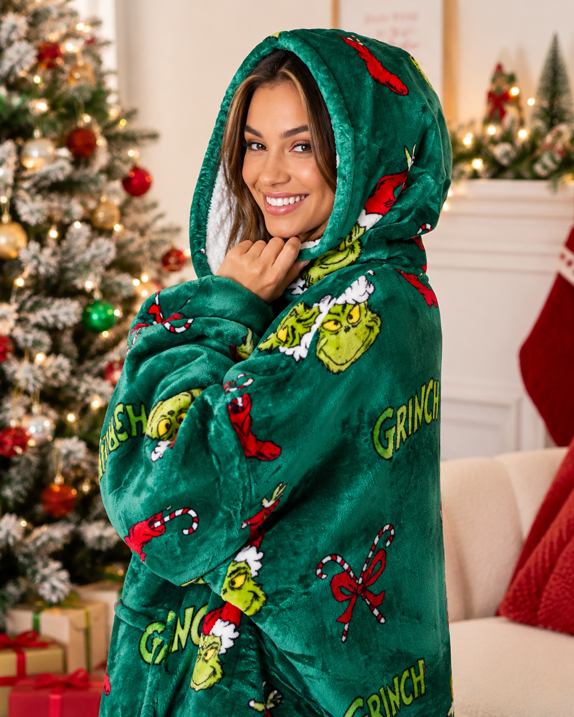 The Grinch Green Cozy Hoodie