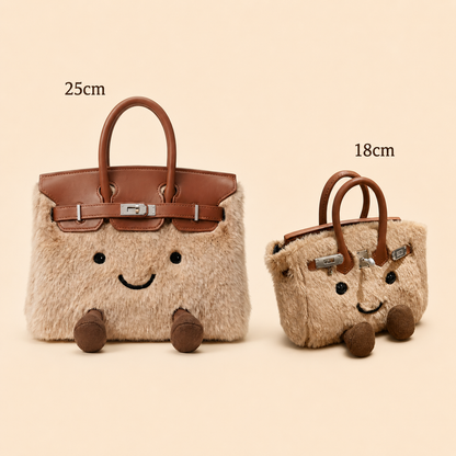 Fluffy Fox Brown-Jellycat Mini brikin  Bag