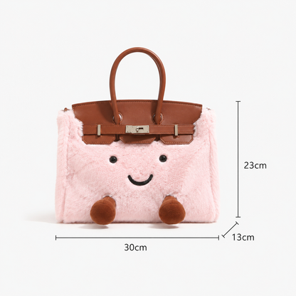 Fluffy Fox PInk-Jellycat Mini brikin  Bag