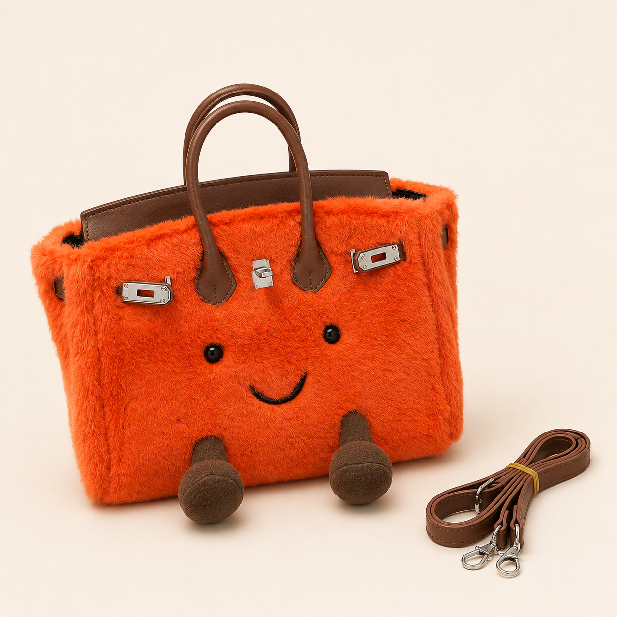 Fluffy Fox Orange-Jellycat Mini brikin  Bag