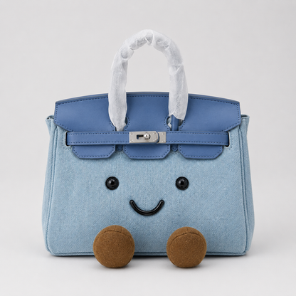 Denim Blue-Jellycat Mini brikin  Bag