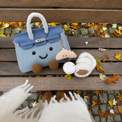 Denim Blue-Jellycat Mini brikin  Bag