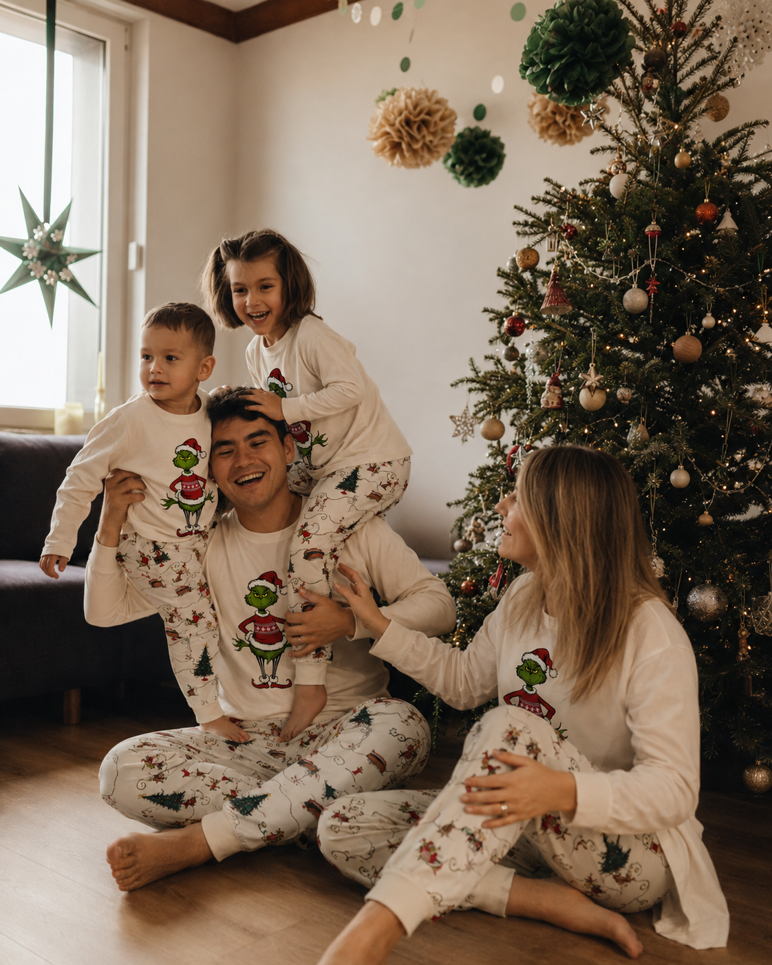 Snow Whisper-Grinch Family Christmas Pajamas