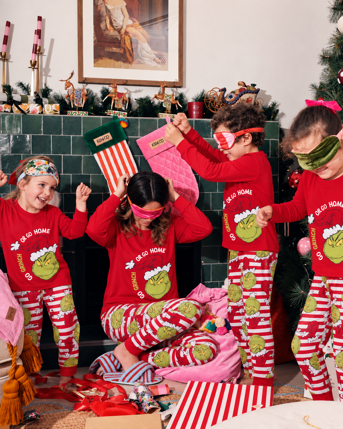 Merry Grinchmas-Family Matching Grinch Christmas Pajamas