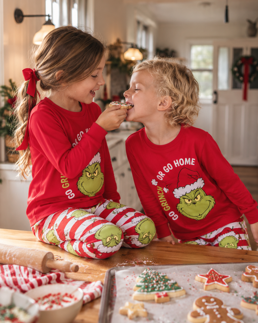 Merry Grinchmas-Family Matching Grinch Christmas Pajamas