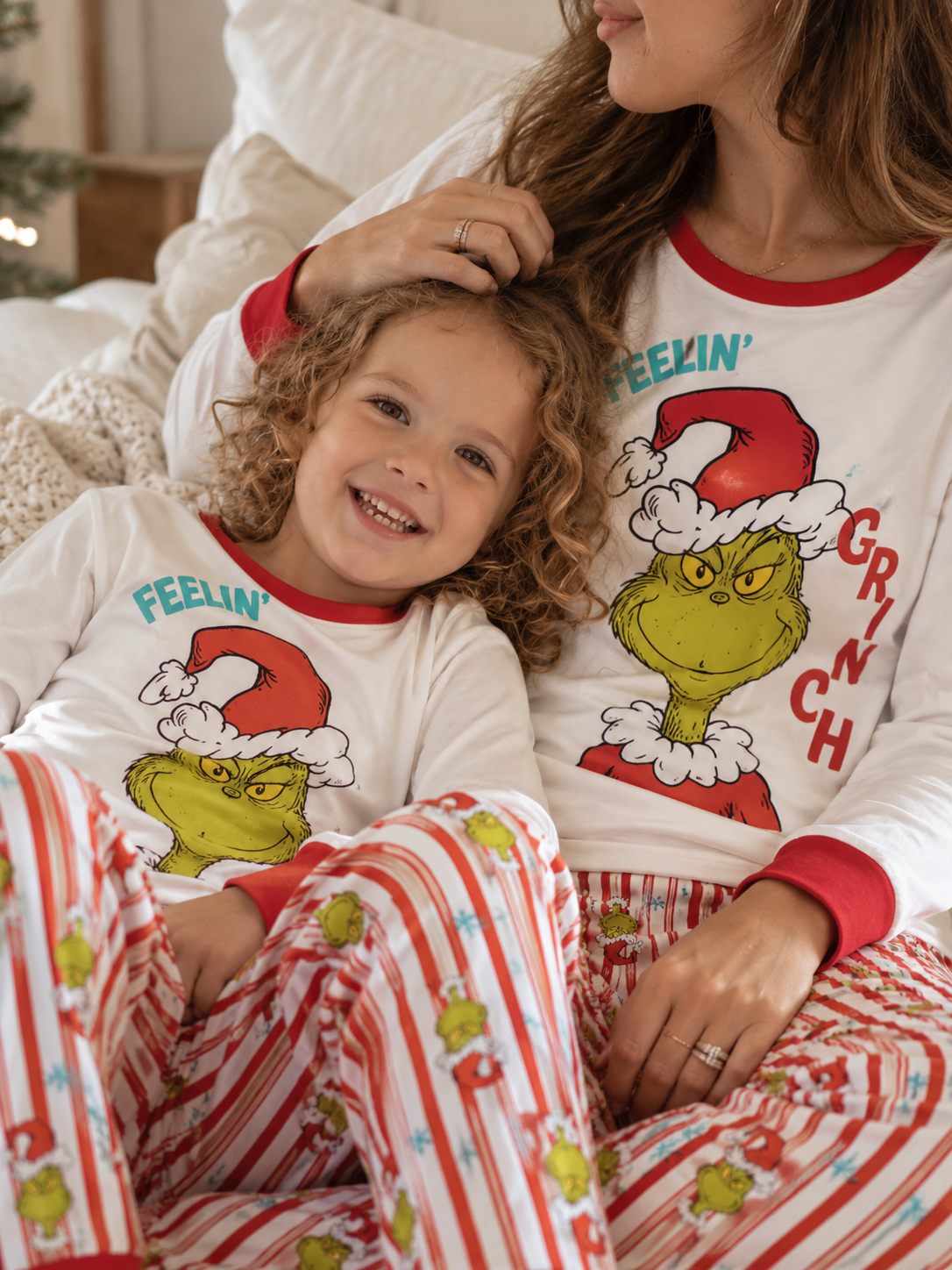 Festive Fusion-Family Matching Grinch Christmas Pajamas