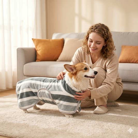 Absorbent Dog Bathrobe