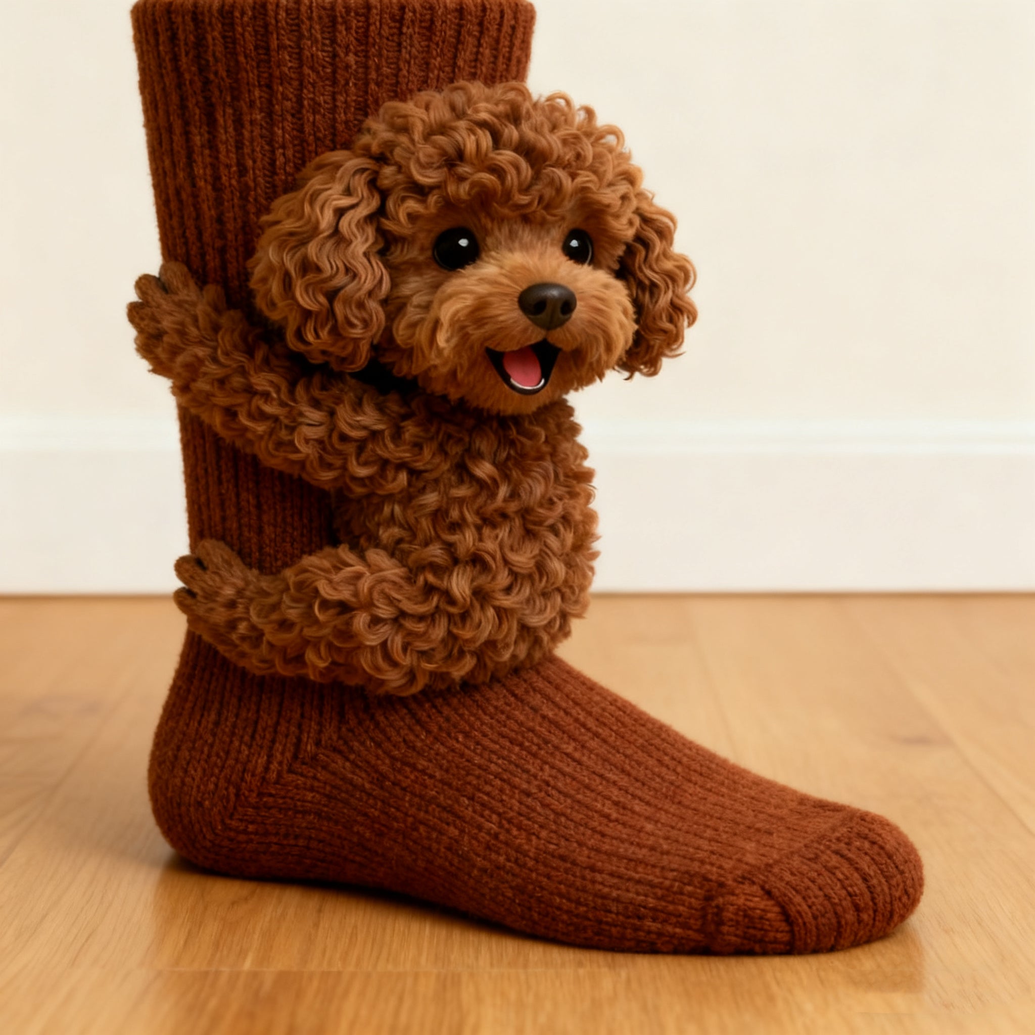 Christmas Socks - 3D Knit Dog Socks