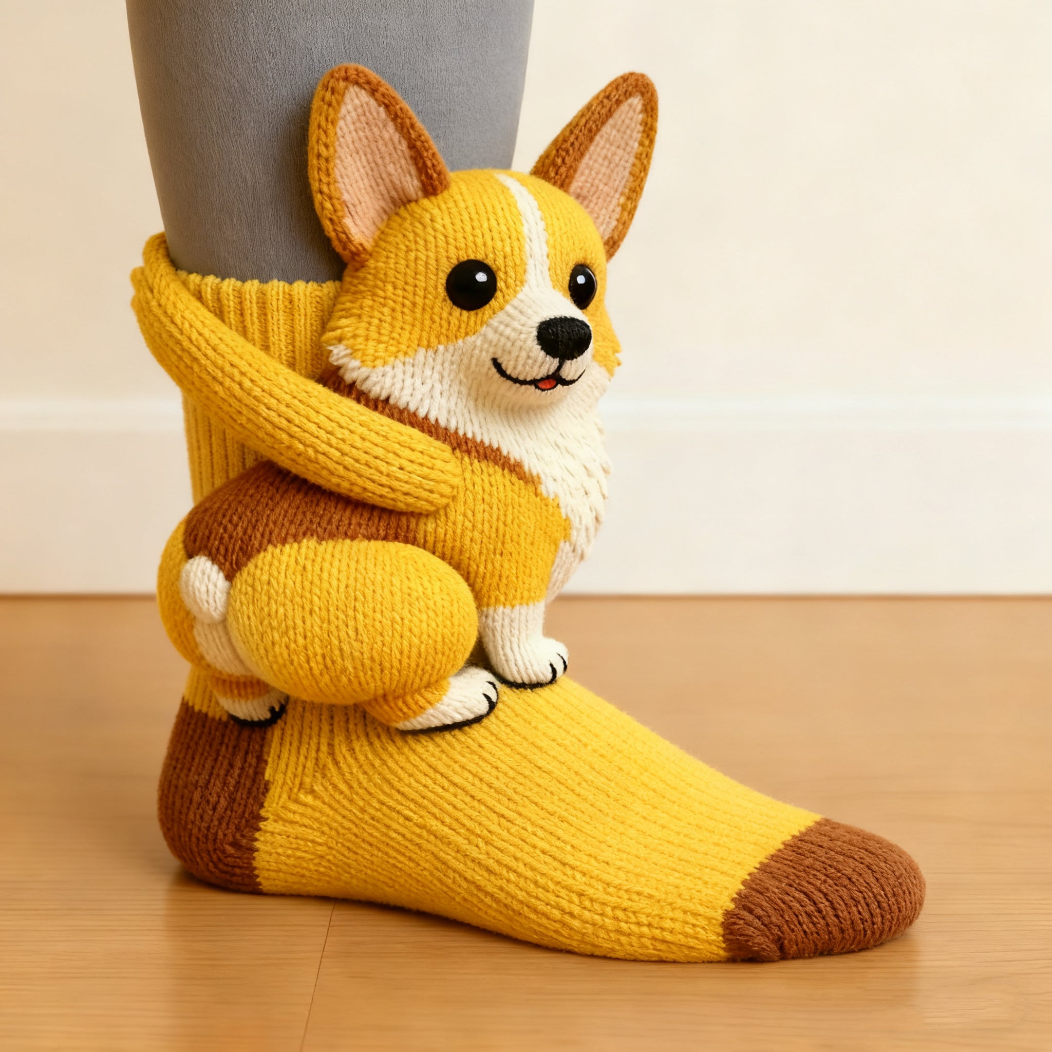 Christmas Socks - 3D Knit Dog Socks