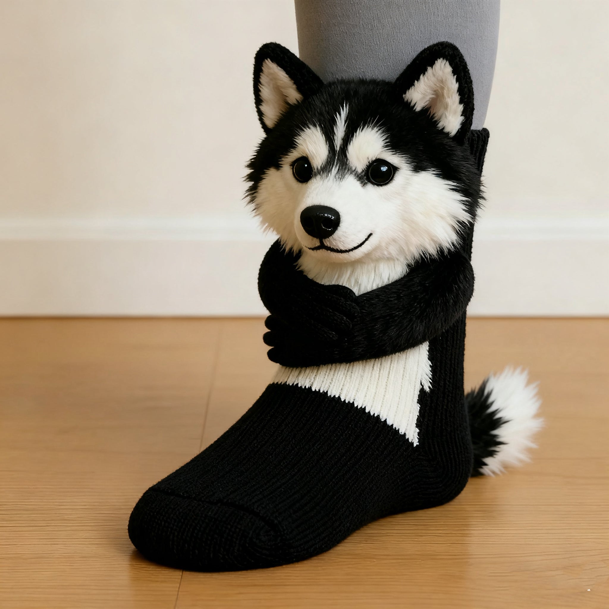 Christmas Socks - 3D Knit Dog Socks