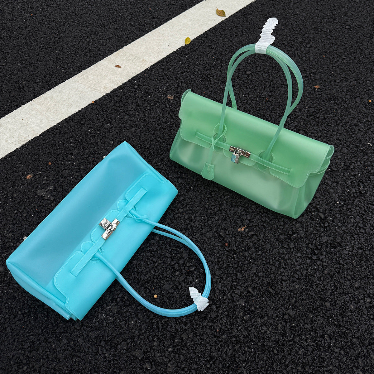 Horizontal Candy Color Jelly firkin bag