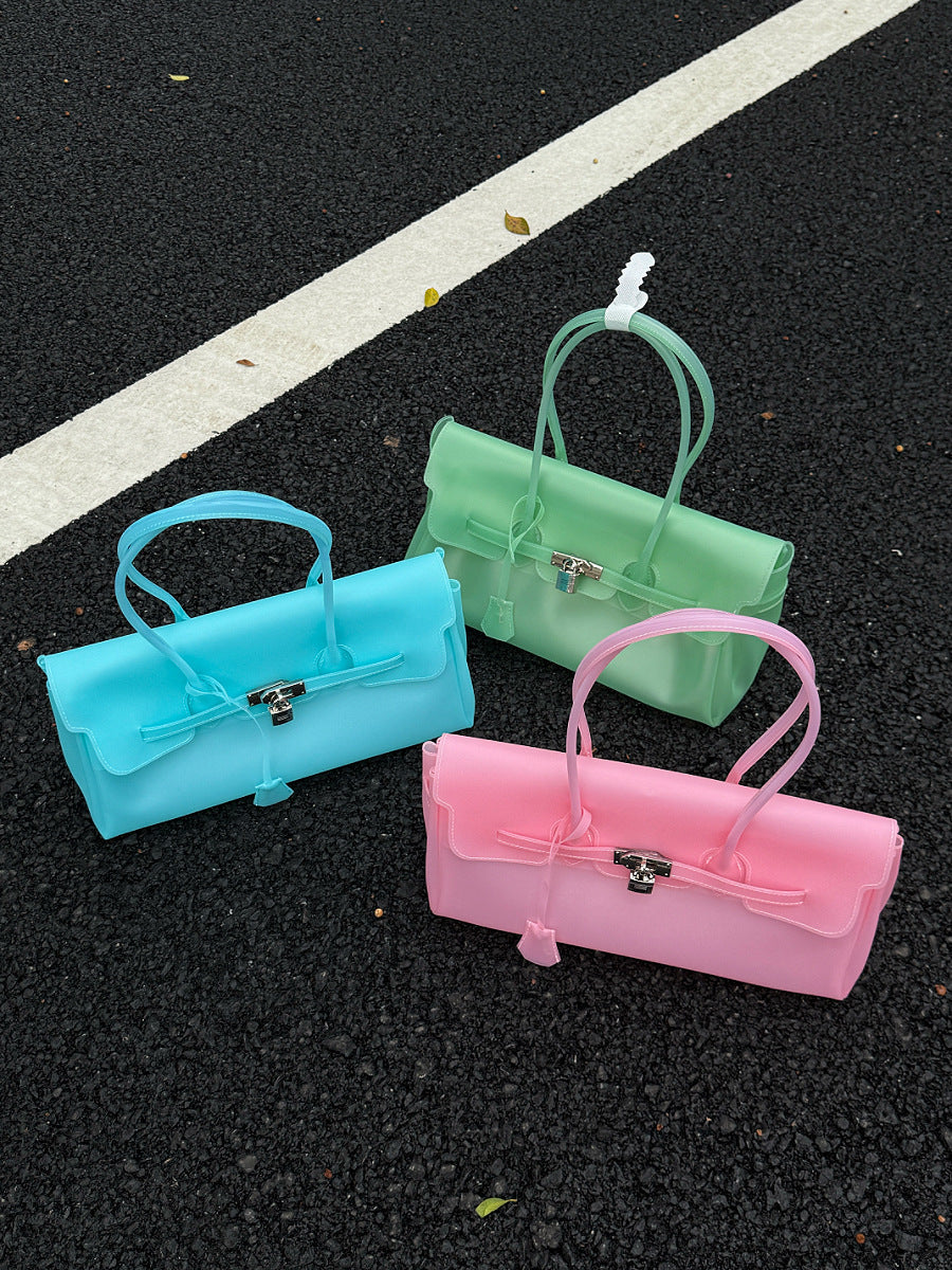 Horizontal Candy Color Jelly firkin bag