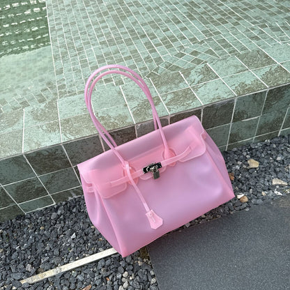 Candy Color Jelly Firkin Tote bag