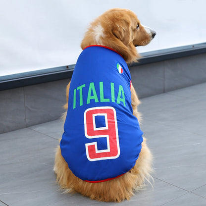World Cup Dog Football Jersey Sports Soccer National Team Vest