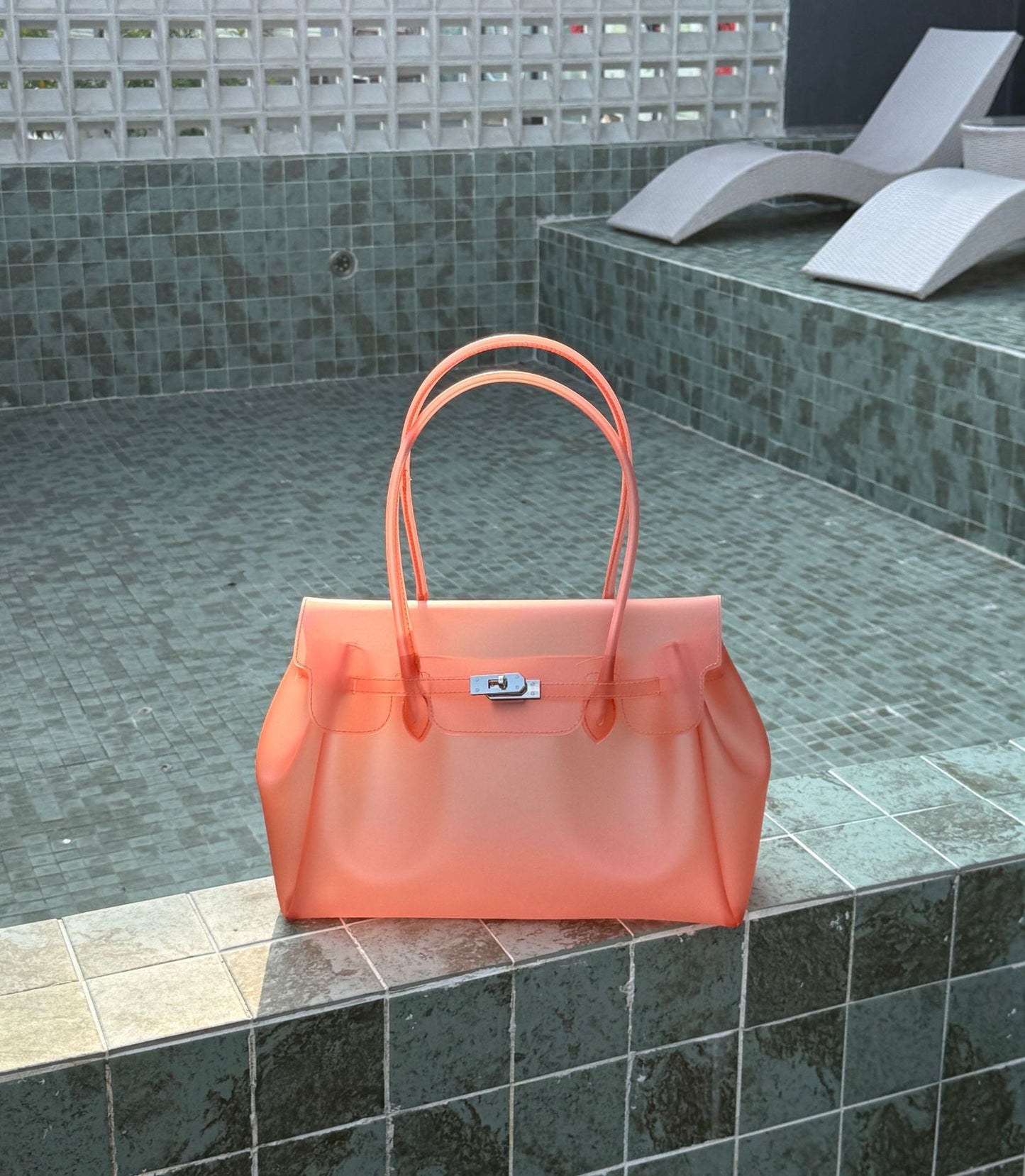 Candy Color Jelly Firkin Tote bag