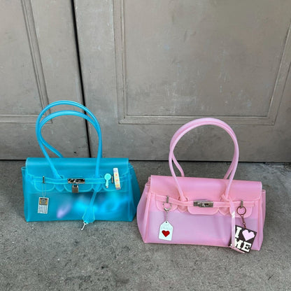 Horizontal Candy Color Jelly firkin bag