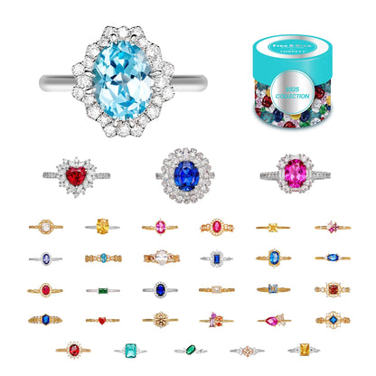 Fizz & Rizz by Yorkett Sterling Silver Sized Ring Mystery Box