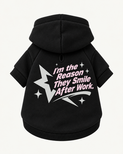 I'm the Reason They Smile After Work-Dog Hoodie