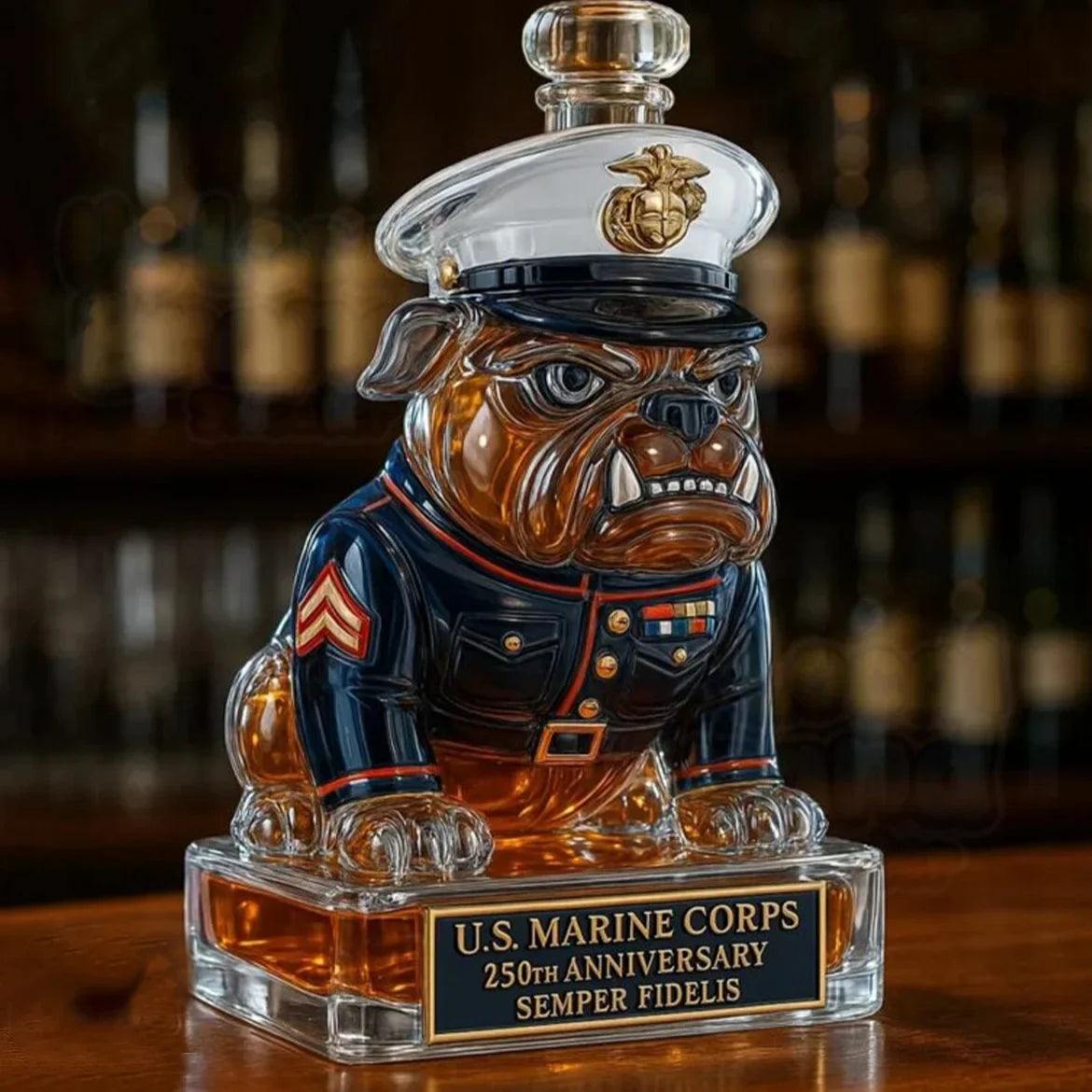 U.S. Marine Corps 250th Anniversary Collectible Decanter