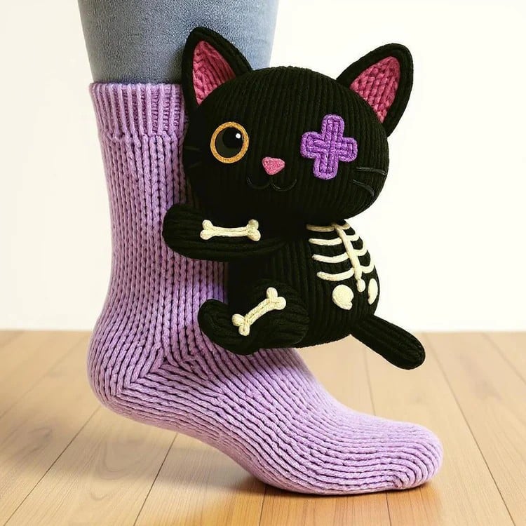 Christmas Socks - 3D Knit Animal Socks