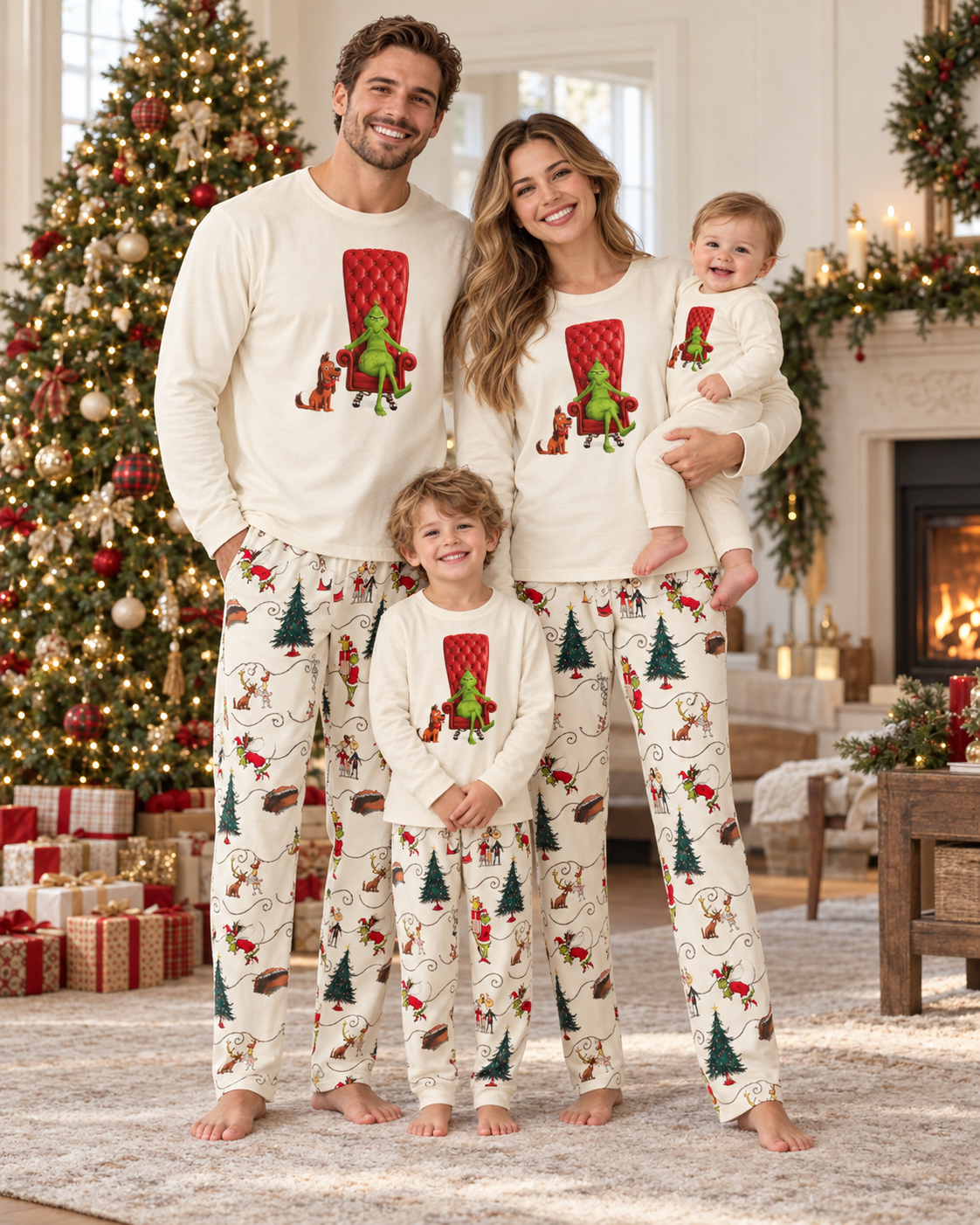 Grinchmas Cheer-Grinch Family Christmas Pajamas