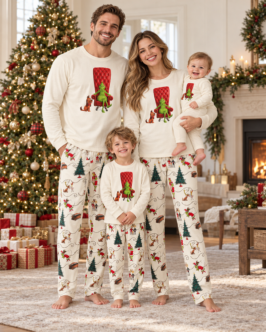 Grinchmas Cheer-Grinch Family Christmas Pajamas