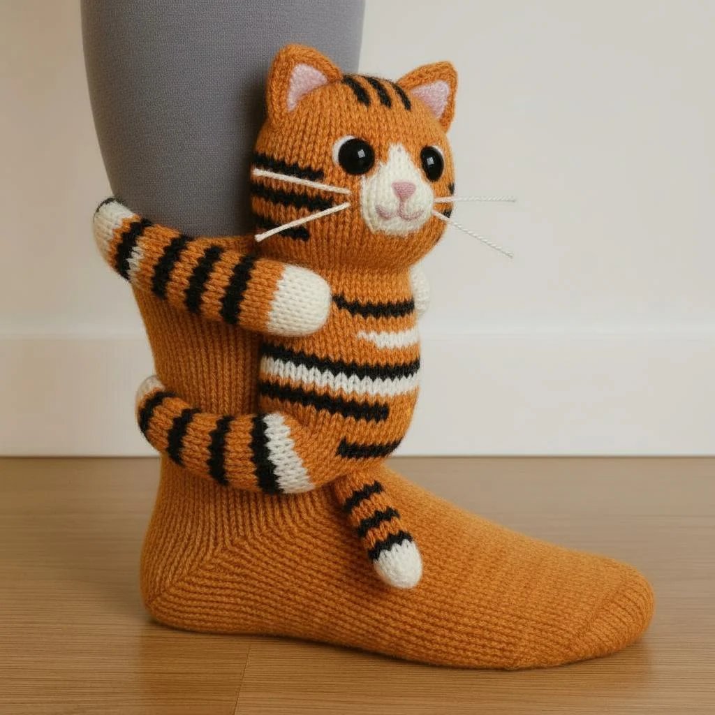Christmas Socks - 3D Knit Animal Socks