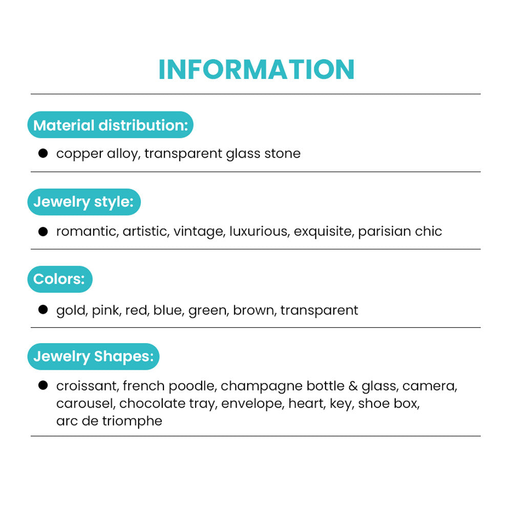 Jewelry Mystery Box with Amelia Collectible Themed Charms Chain Bracelet Adjustable Pendant