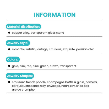 Jewelry Mystery Box with Amelia Collectible Themed Charms Chain Bracelet Adjustable Pendant