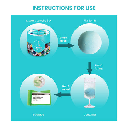 Jewelry Mystery Box with Amelia Collectible Themed Charms Chain Bracelet Adjustable Pendant