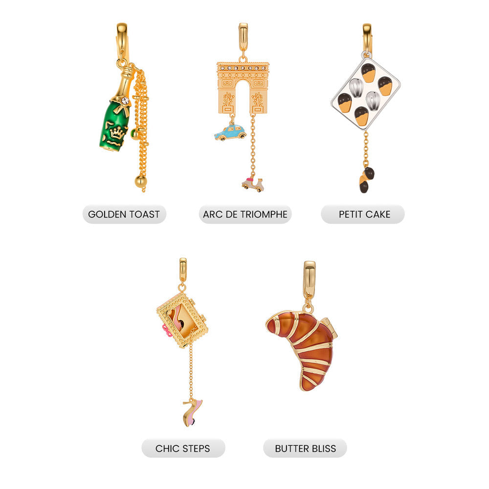 Jewelry Mystery Box with Amelia Collectible Themed Charms Chain Bracelet Adjustable Pendant