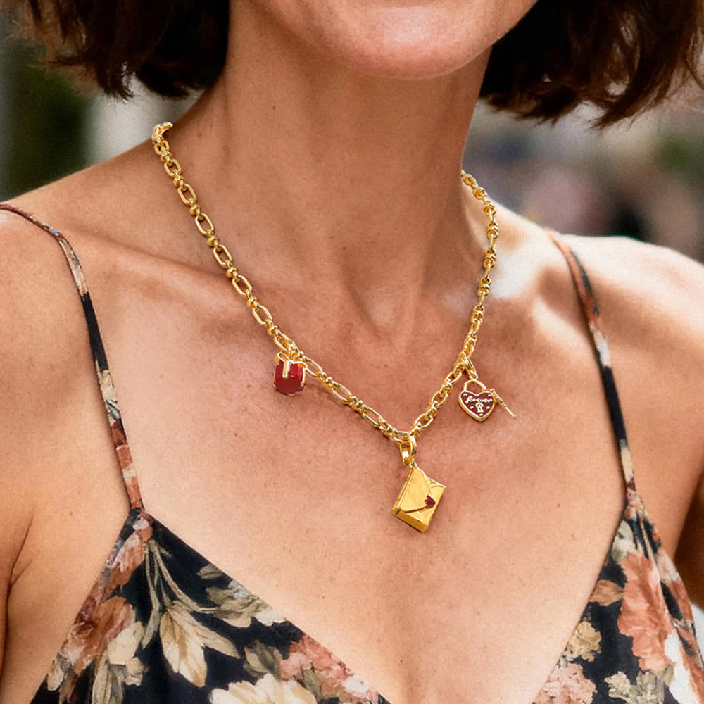 Jewelry Mystery Box with Amelia Collectible Themed Charms Chain Bracelet Adjustable Pendant