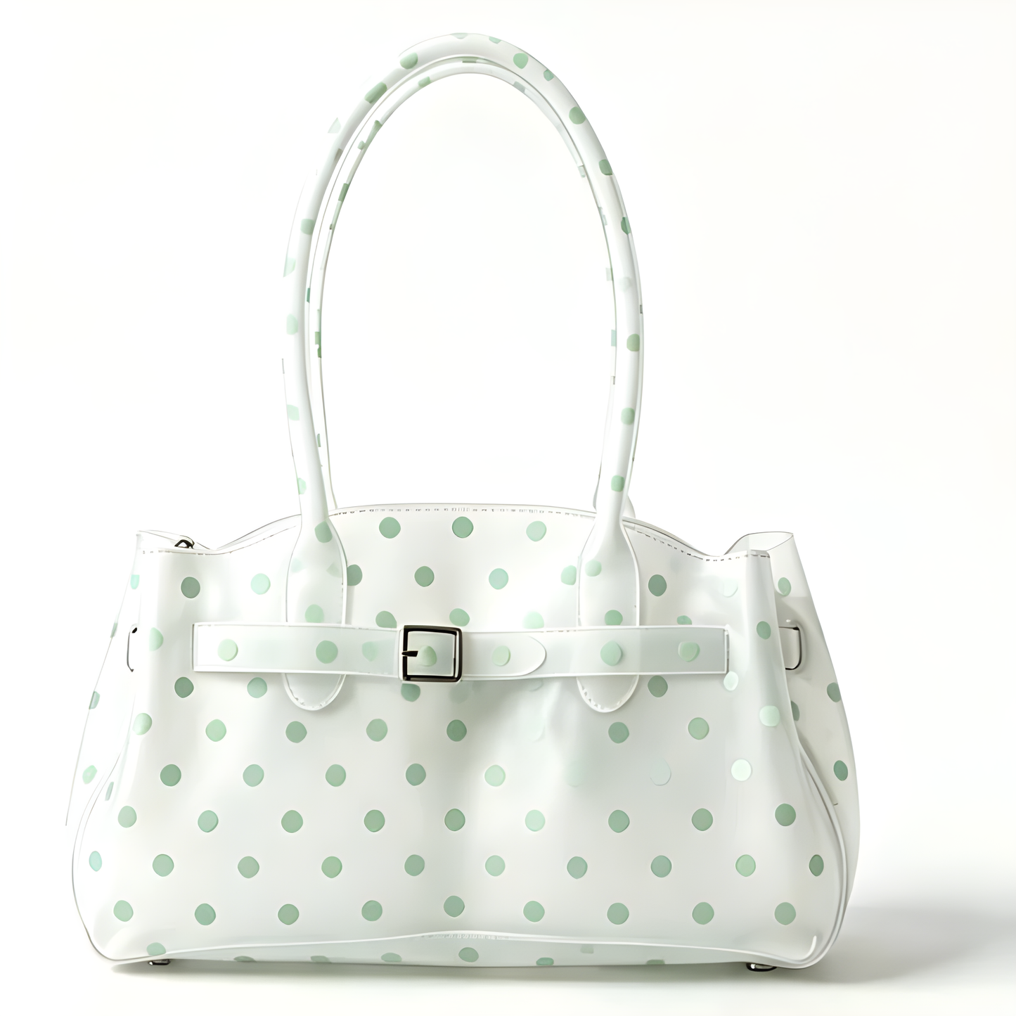 White Polka Dot Horizontal Candy Color Jelly firkin bag