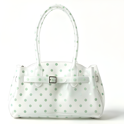 White Polka Dot Horizontal Candy Color Jelly firkin bag