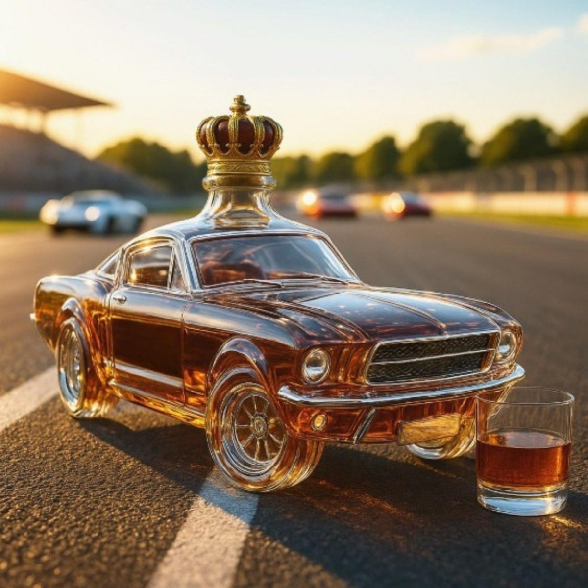 Muscle Car Whiskey Bourbon Decanter